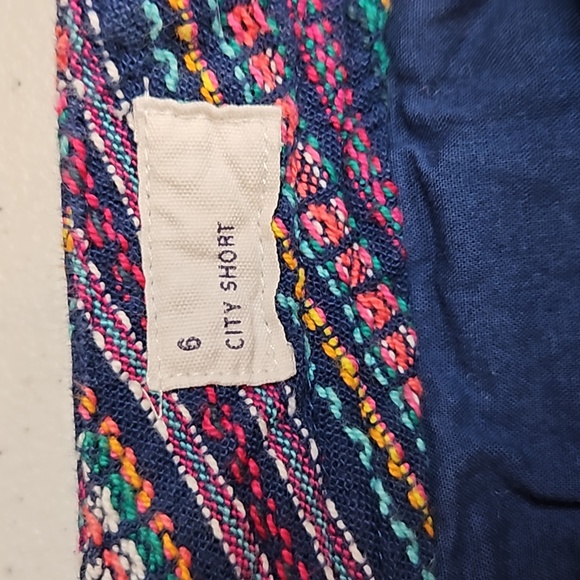 GAP CITY SHORT 6 SHORTS MULTI-COLORED POCKETS BELT LOOPS - Picture 6 of 9